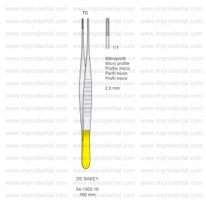 De Bakey Tissue Forceps, Non-traumatic Forceps