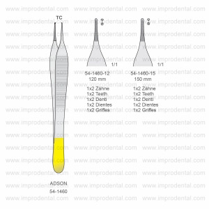 Adson Tissue Forceps, Non-traumatic Forceps